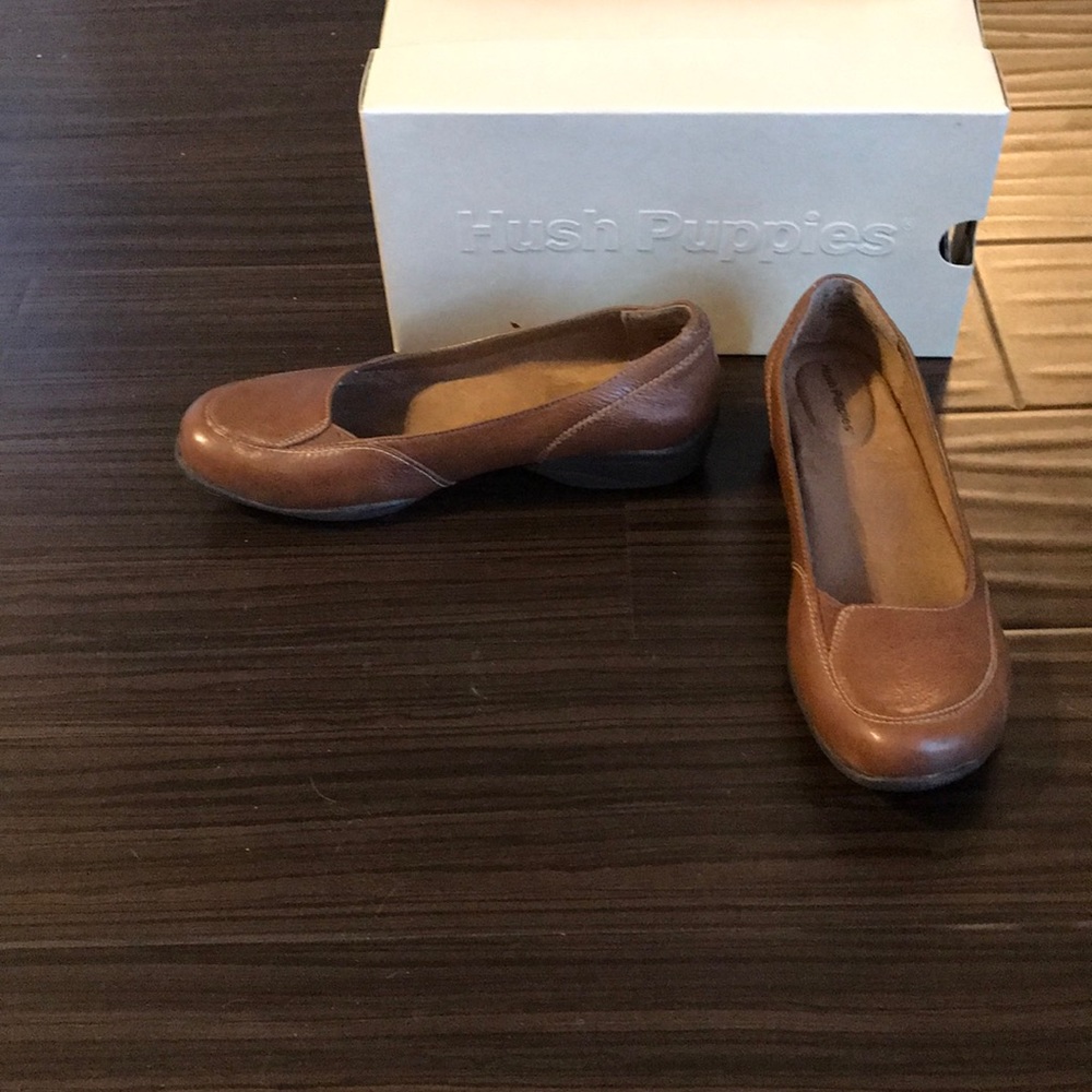 Hush Puppies comfortable brown shoes 7.5 - Picture 3 of 4